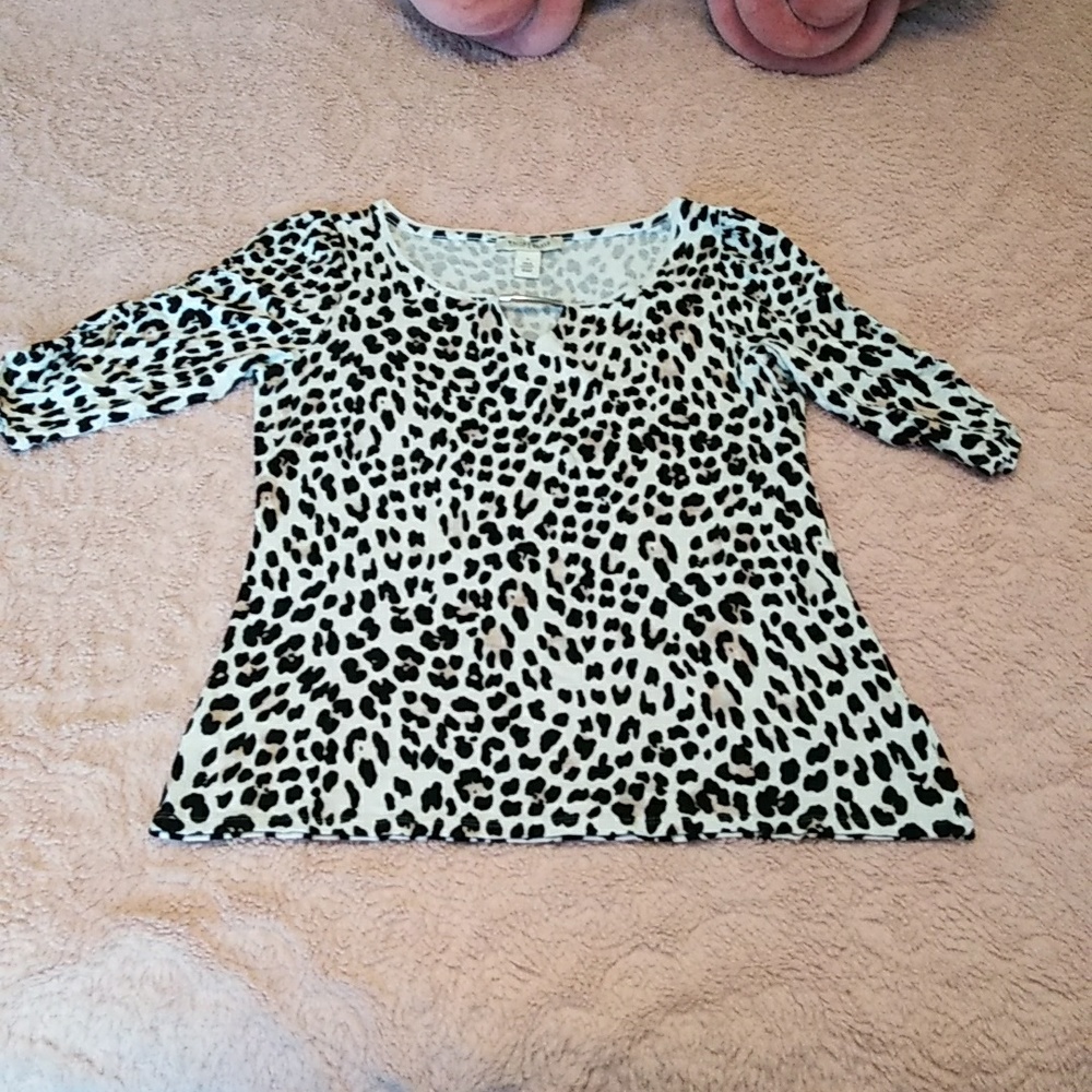 WHBM Animal Print Top